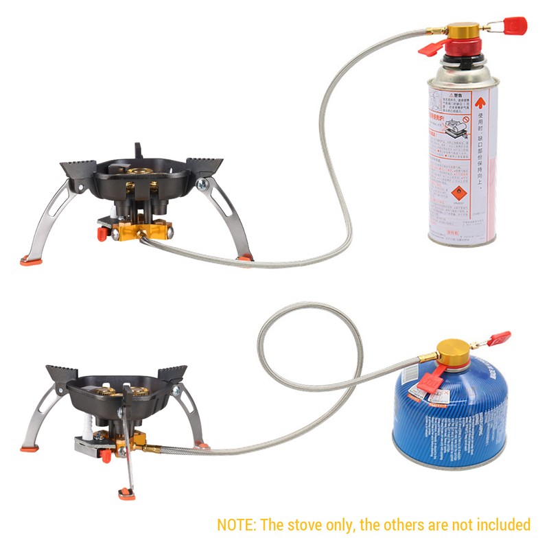3-Core Burner Camping Stove 6800W Hiking Gas Stove Propane Butane