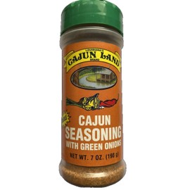 Cajun Land Cajun Seasoning With Green Onions (No MSG blend), 7 Ounce Shaker