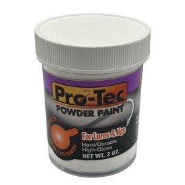 Pro-Tec Super Glow Powder Paint for fishing Lures Jigs and Lures Fishing Lure Paint Jig Head Super Glow Fishing Lure Paint Glow Powder Coating Paint, 2 Ounces (Pro-Tec Clear 2oz)