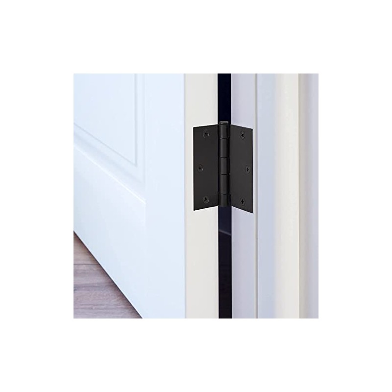Bisagras Para Puertas de Madera 3x3 Pulgadas Negro Mate Bisagra