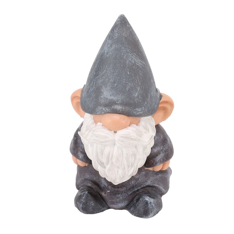 Garden Gnome Resin Structure Stable Bottom Retro Style Gnome Figurine