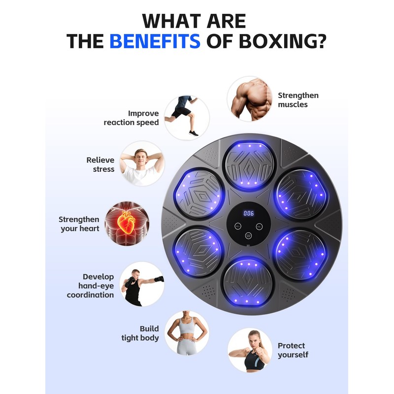 Music Boxing Training Machine for Kids & Adults - 9