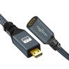 Twozoh Micro HDMI Macho to Hembra Cable Adapter, Micro HDMI