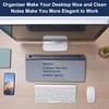 TSJ OFFICE Desktop Whiteboard Dry-Erase-Board - Computer Keyboard Stand White