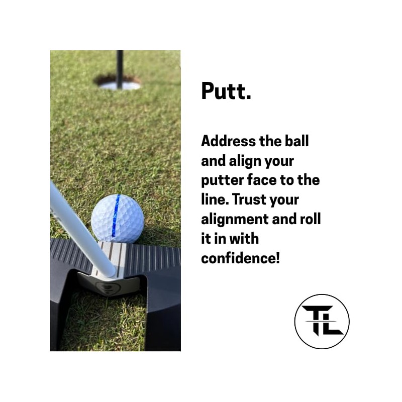 Kaluza TrueLine® Golf Alignment Ball Marker – Putting Aid –
