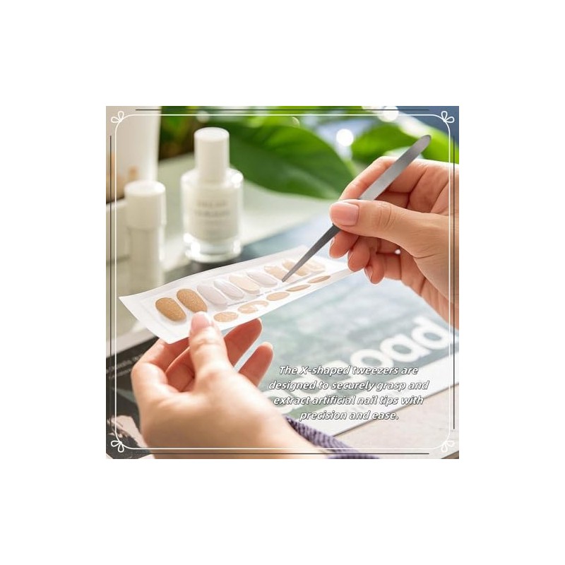 Reverse Craft Tweezers for Crafting Nail Salons Eyelash Extensions Jewelry