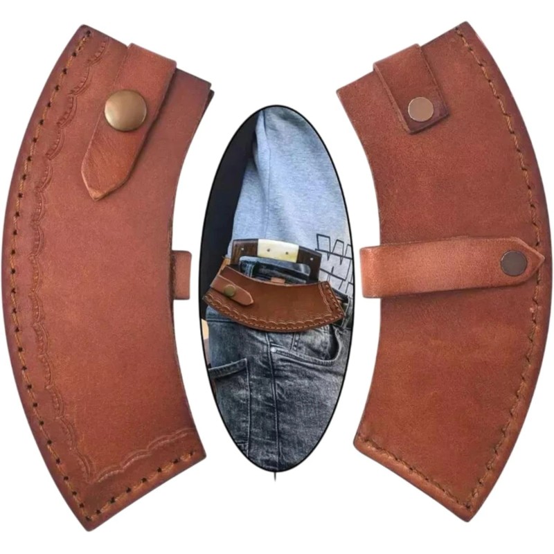 Ardour Crafts Handcrafted Alaskan Ulu Knife Traditional Curved Blade Tool