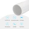 sourcing map PVC Rigid Tube Round Pipe Tubing Hardware Tubing
