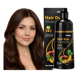 Shampoo Tinte Cubre Canas Jengibre 500ml Dark Brown