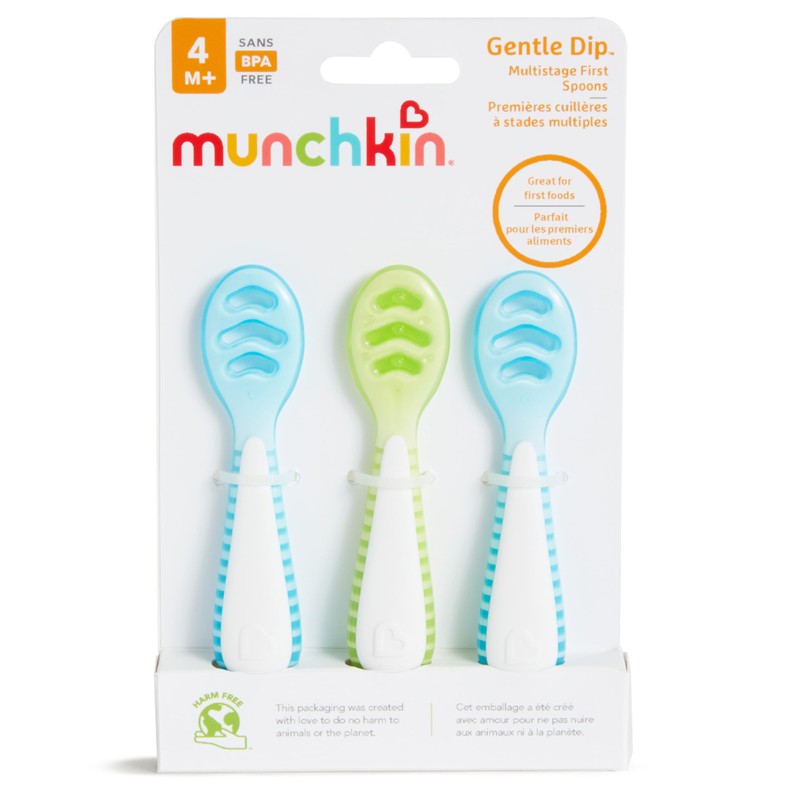 Munchkin® Gentle Dip™ Baby Spoons for Self Feeding and Baby