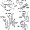 Prime-Line 161791 By-Pass Closet Track Kit, 48 In., 2-Door Hardware,