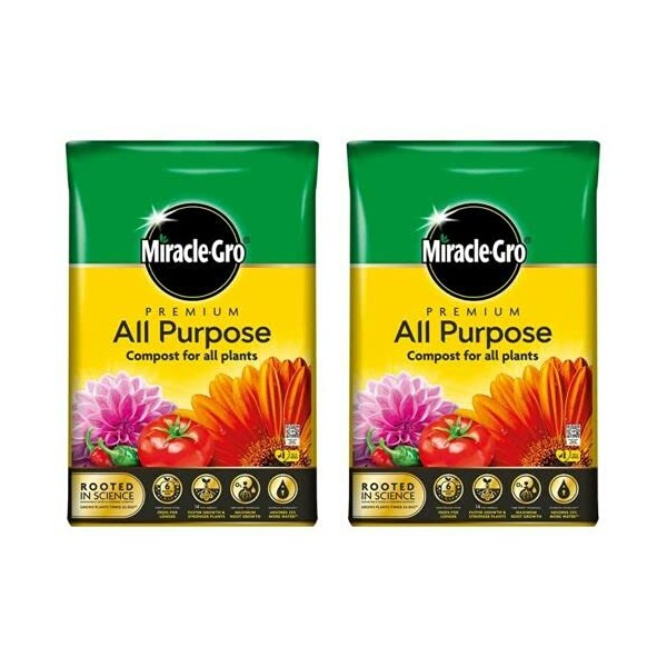 Miracle-Gro All Purpose Enriched Compost 40L x 2 Bags