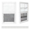 COLORPAPA 2 Pack Shed Windows,12" x 18" Small Sliding Windows,Flush