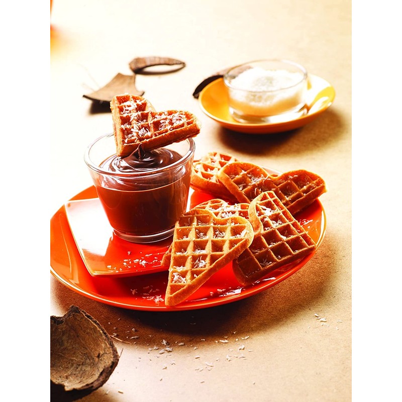 Tefal XA800612 Snack Collection Plate Heart Wafles, Number 6, Heart