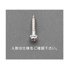 Esco 2.1x10mm Pot Head Wood Screws (Stainless Steel/35 pieces) EA949ED-101 Silver