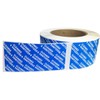 Blue Cleaned and Sanitized Tamper Evident Seals, 2 x 4