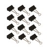 Wedo 6421451 Foldback Clips, Pack of 12, Painted Metal Removable