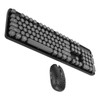 Wireless Keyboard and Mouse Combo Pure Color Retro 2.4G Wireless