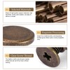 20pcs Leather Craft Rivets, Flat Head Copper Brass Screws Nuts