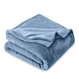 Lightweight Ultra Soft Micro Plush Flannel Fleece Throw Blanket Kids Size | All Seasons Coronet Blue Color Plush Cozy Anti-Pilling Wrinkle & Stain Resistant Fall Throw Blanket