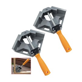 Pack of 2 Angle Tensioners 90 Degrees, Aluminium Alloy Corner Tensioner, with Swing Pine, Single Handle, Angle Clamp for Woodworking, Engineering Woodworking Photo Frame (Pack of 2)