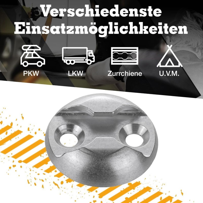 Safetytex Lashing Point for Airline Rail - Lashing Plate Made