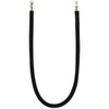 JAPCHET 4 Pack 6.5 Feet Velvet Rope, Black Velvet Stanchion
