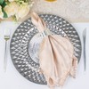 TABLECLOTHSFACTORY 6 Pack | 13" Sparkling Silver Diamond Disposable Dinner