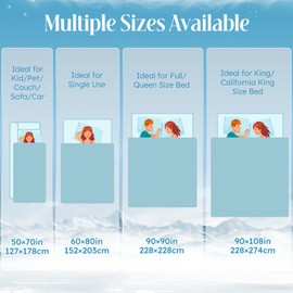 OIGAE Cooling Blanket for Hot Sleepers - Soft & Lightweight Summer Cold Blanket for Night Sweats | Perfect for Bed, Couch, Sofa (Green, Throw 50" x 70")