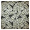 MWS 22"x22" Multiple 50 & 100 Dollar Bills 100% Cotton