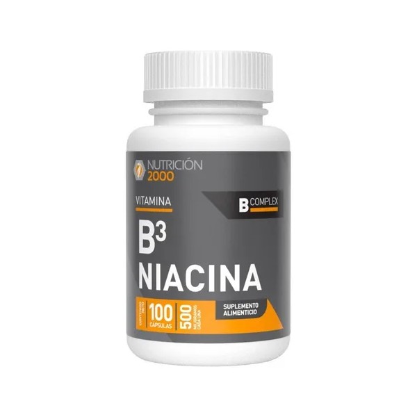 Vitamina B3 Niacina 100 Tabletas 500 Mg Nutricion 2000 Sabor
