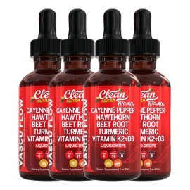 4pc Gotas Clean Nutra Chile Cayena + Ingredientes Naturales