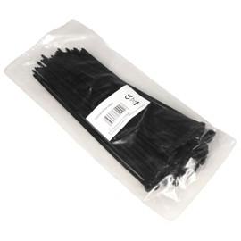 MC POWER - Cable Ties | Pack of 100, 200 x 2.5 mm, Black