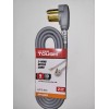 Hyper Tough 6ft 10AWG 3 Prong Gray Indoor Dryer Appliance