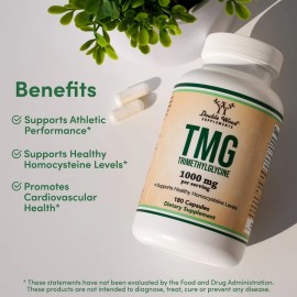 Double Wood Supplements TMG Trimethylglyci<wbr/>ne Supplement 1,000mg, 3 Month Supply