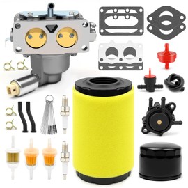 Carburetor Air Oil Filter Fuel Pump For Husqvarna YTH24V48 YTA22V46 Z246 Z254 YTH2348 46 YTH2348 48 YTH22V46 46 YTH24V54 54 Riding Lawn Mower Engines