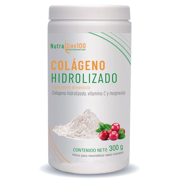 Nutrasien100 Colágeno Hidrolizado En Polvo Sin Azúcar Añadida Sabor Arándano