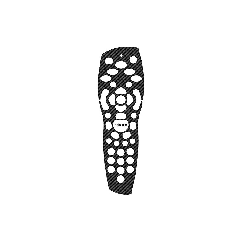 Black Carbon Fibre TV Remote Controller Vinyl Skin