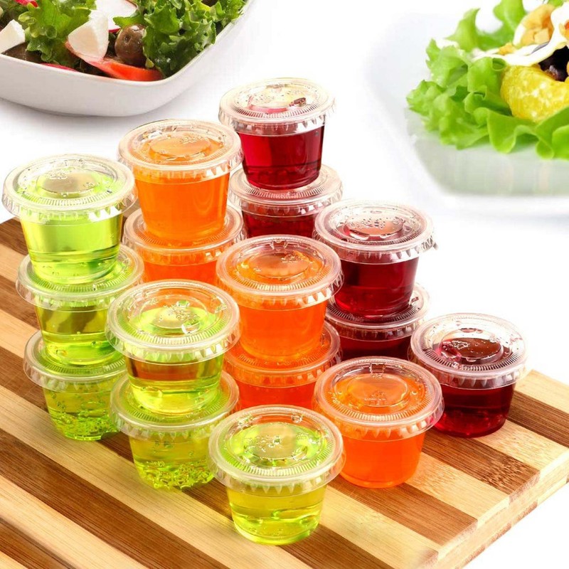 TashiBox 200 Sets - 1 Ounce Jello Shot Cups with