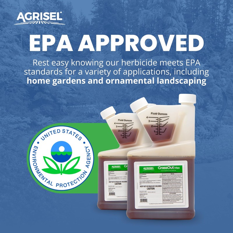 Agrisel GrassOut Max Weed Killer, Targets 50+ Grassy Weeds Without