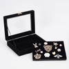 OLYCRAFT Velvet Pin Display Case Box Brooch Collection Display Case