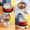 Stainless Steel Basin Colander with Handle Kitchen Strainer, Resting Feet