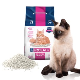 Progato Premium Natural Cat Litter, 100% Natural Diatomaceous Earth Non-Clumping Cat Litter, Odor Control, Lightweight, Chemical and Dye Free (4, Pounds)