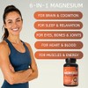 Magnesium Glycinate 6-in-1 Supplement for Body & Brain, 120 Capsules