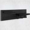 Lucundm Key Holder for Wall, Decorative Entryway Shelf with Hooks