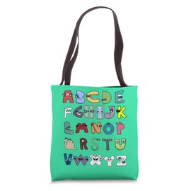 Lore Alphabet A to Z Letter Hi for kids Boys and Girls Tote Bag