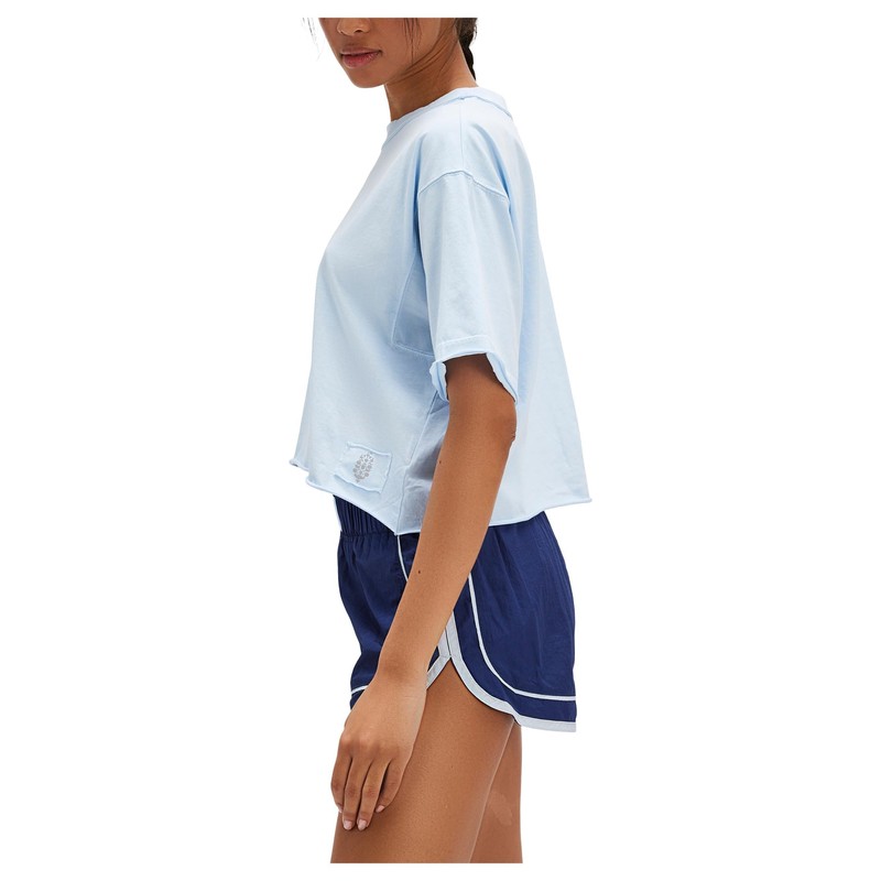 Free People Women's Inspire Tee ISS, Baseline Blue
