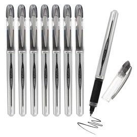 NOTEFUL Felt Tip Fluency Pens, Medium Point (0.7mm), Waterproof Black ink, Fast Dry, No Smear No Bleed for Journaling, Note-Taking, Signing & Smooth Writing, 8 Count