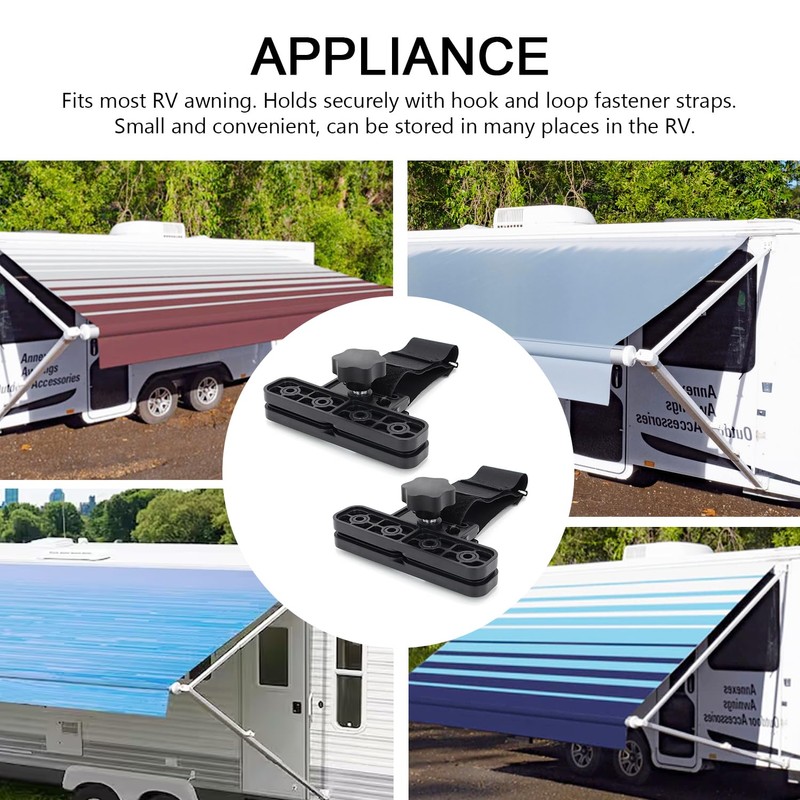scottchen PRO RV Awning Clamps 6-1/4'' RV Awning de-Flapper for