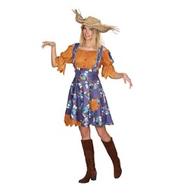 Elbenwald Andrea Moden Scarecrow Costume, Dungarees and Shirt, Gardener, Theme Party, Carnival